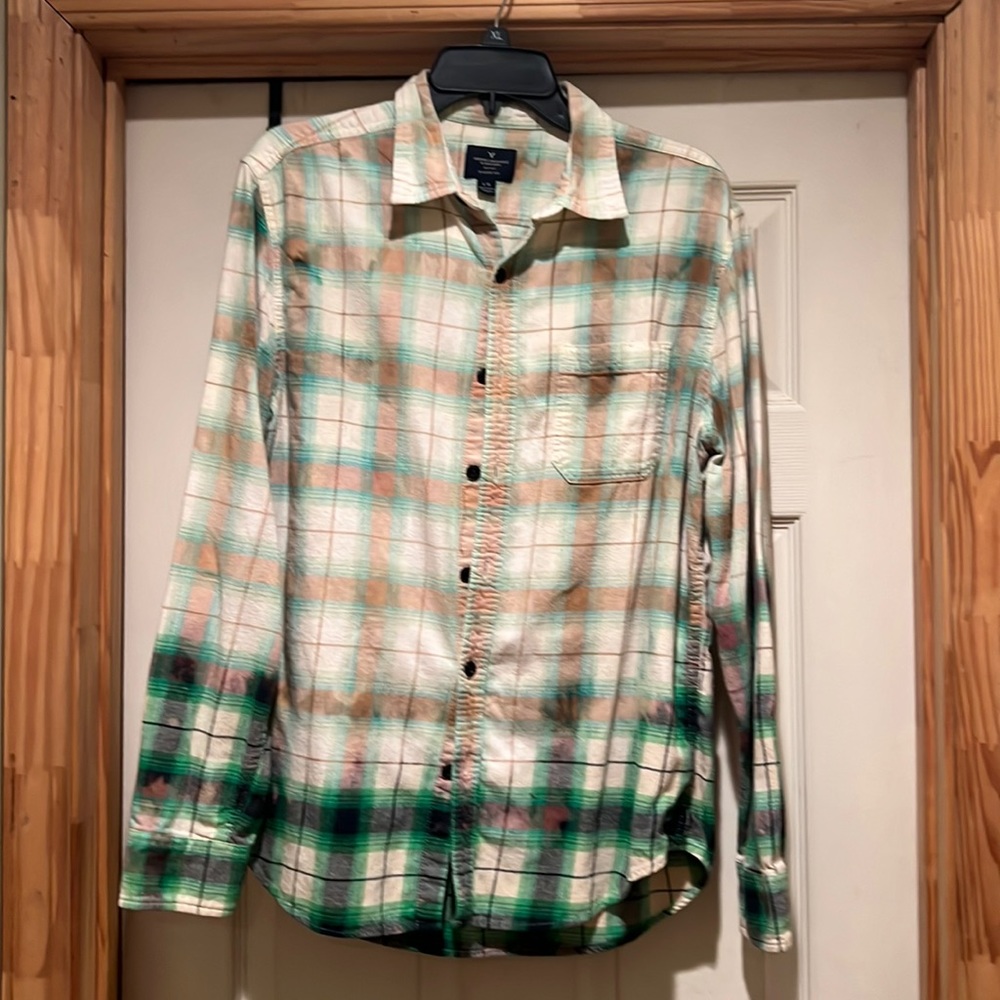 Warm bleached button down.